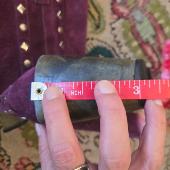 Rare Grape Harley-Davidson Studded Halter Boots (Damaged), Sz 6 - Picture 5 of 12